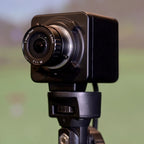 Camera on a tripod with a blurred background