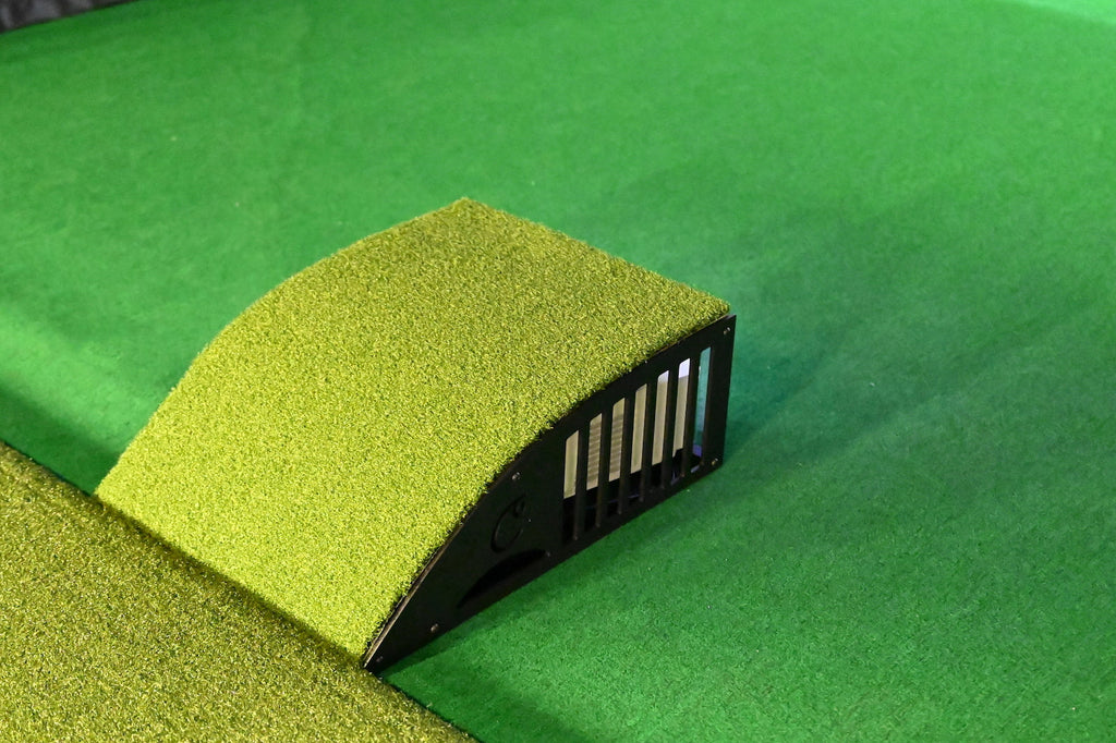 Green textured object on a green surface