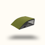 Green pet ramp on a white background