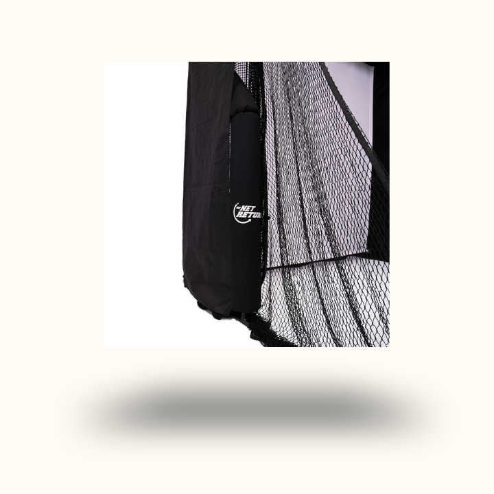 Black jacket with a brand logo on a white background