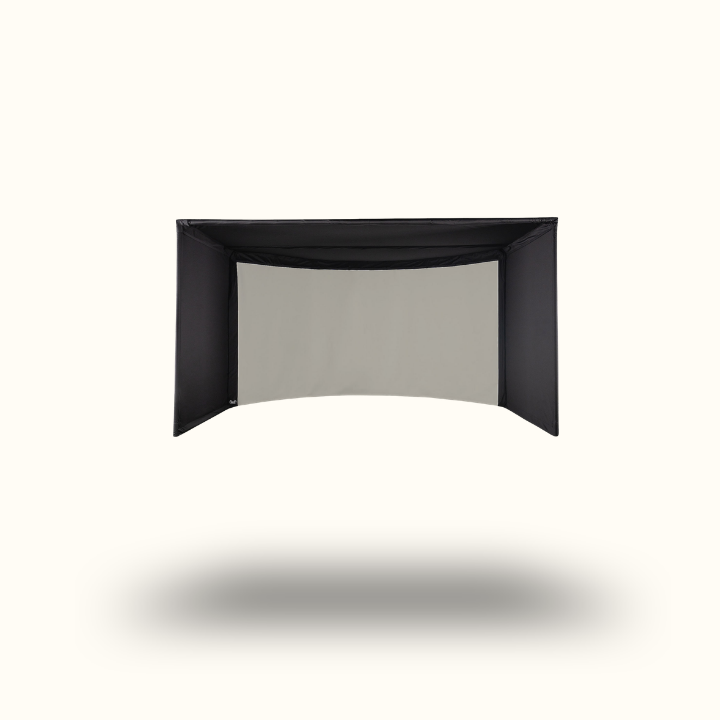 Black rectangular wall light fixture on a white background