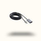 USB extension cable with connectors on a white background