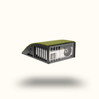 Ventilation system with grass on top on a white background