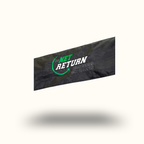 Black sports equipment cover with 'Net Return' branding on a white background