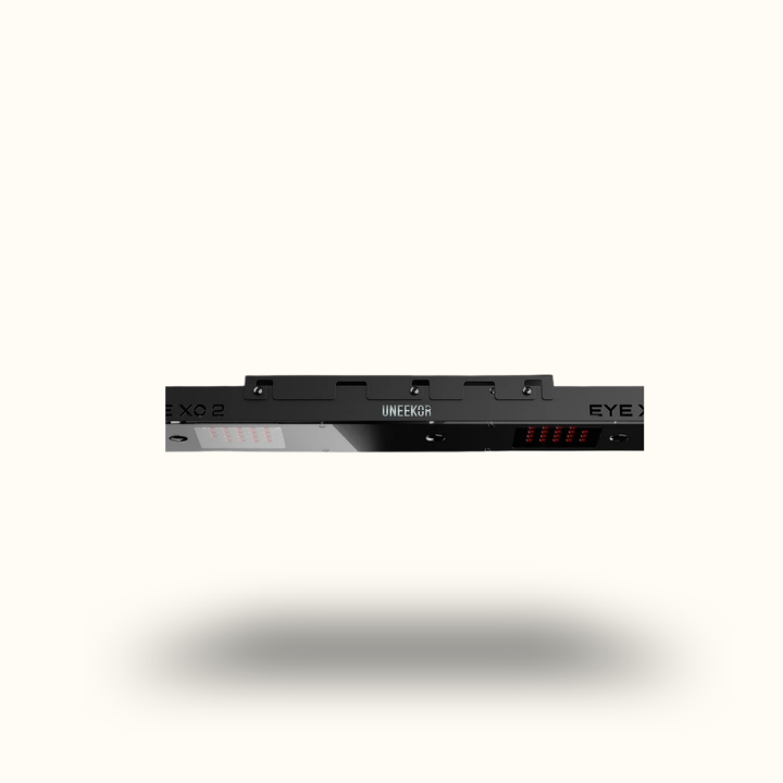 Black electronic device with 'UNEEX' branding on a white background