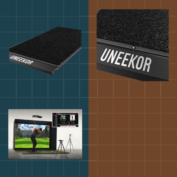 Black mat with 'UNEEEKOR' branding on a grid background