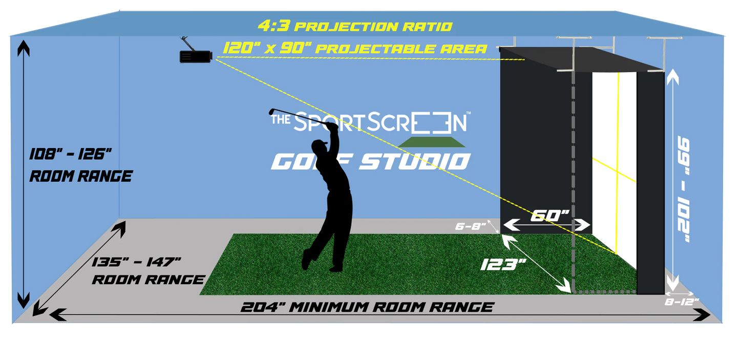 Vanish Series Retractable Golf Enclosure – The Sport Screen